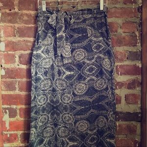 🐚Lil for Anthro Silk Maxi Skirt🕸